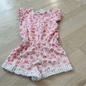 Bella Bliss Floral Romper Size 7